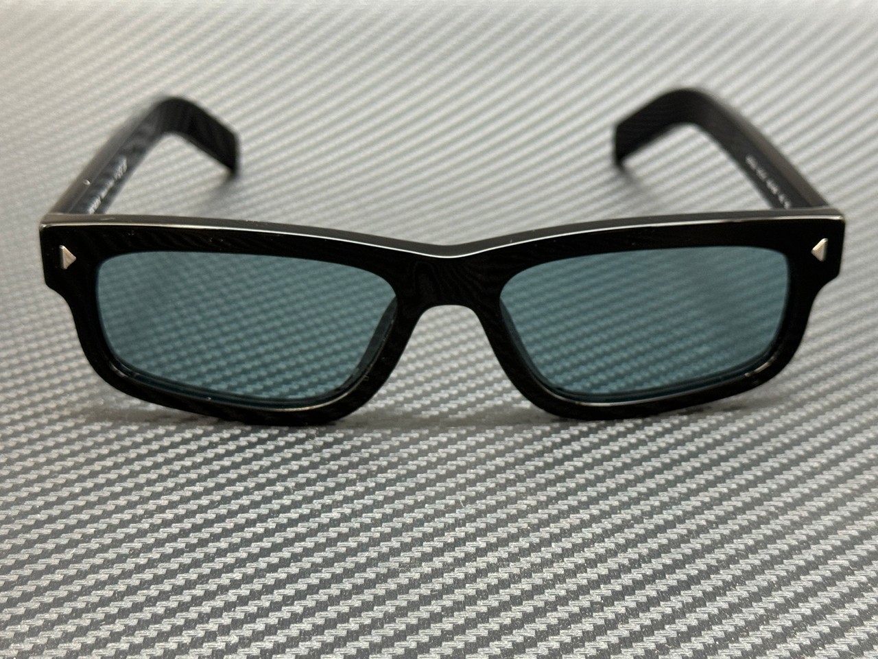 PRADA PR B11S 16K60P Black Blue Men’s 55 mm Sunglasses