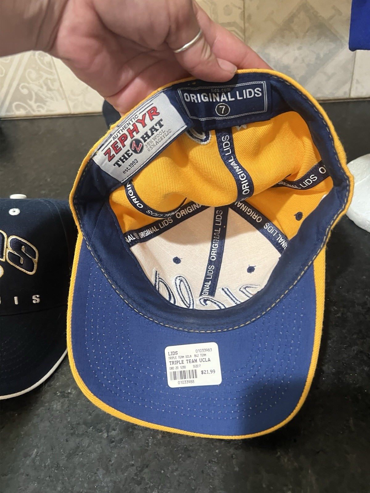 Lot 7 Sports Caps / Hat Collectible