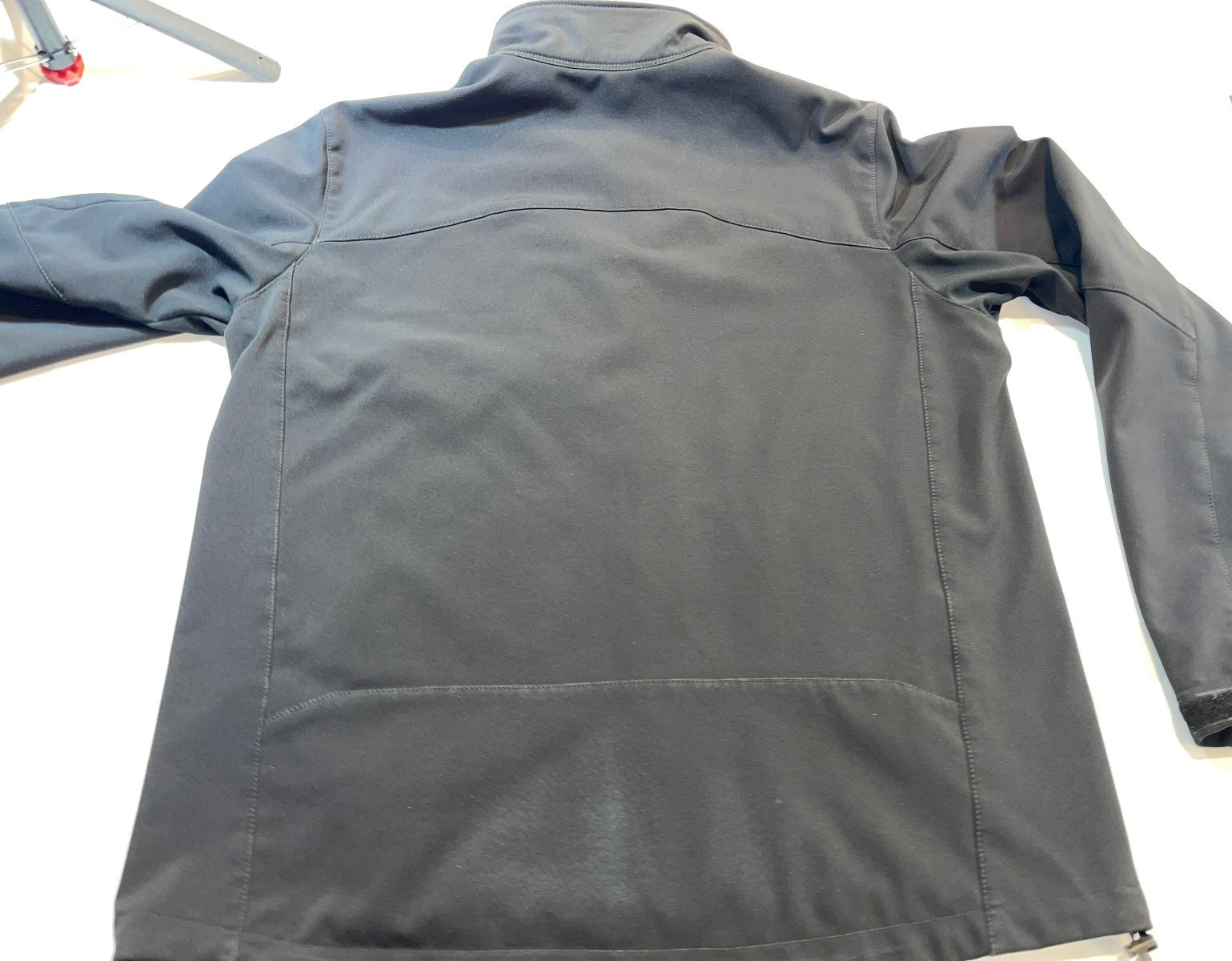 EUC EDDIE BAUER POLY BLEND MOCK NECK ZIP POCKETS FULL ZIP BLACK JACKET MEDIUM