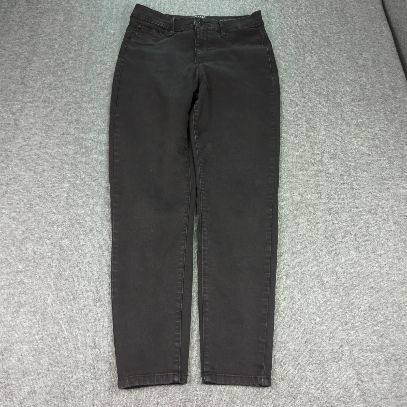 Curve Appeal Jeans Womens 30 Black High Rise Minimalist Jegging Stretch Casual