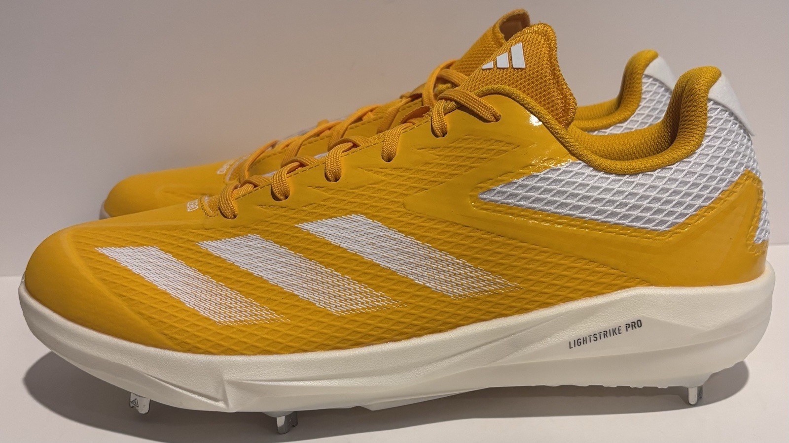 adidas Electric BS Metal Baseball Cleats Yellow ID0947 Men’s 12.5