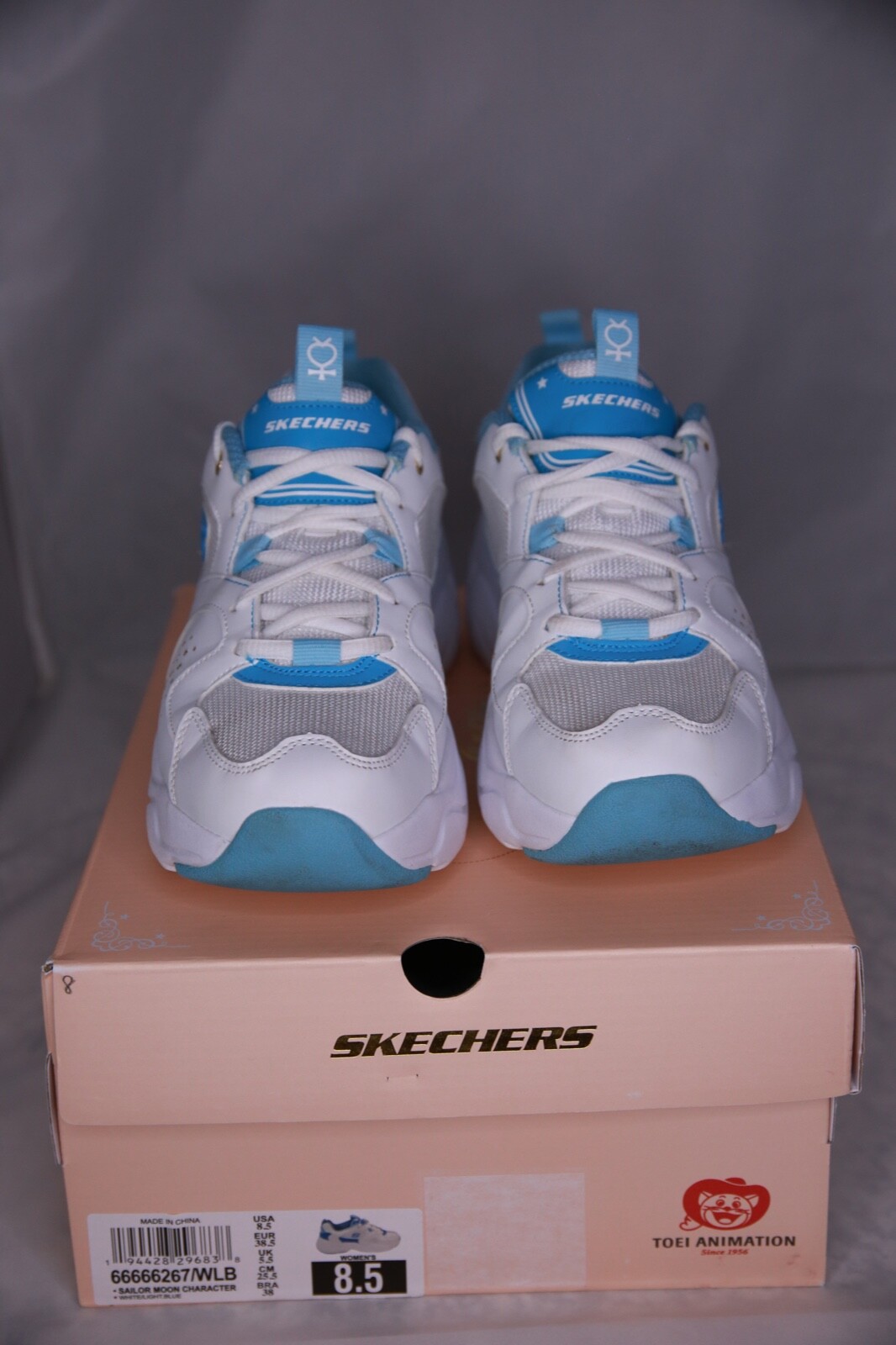 Skechers Sailor Moon x D’Lites Airy 2.0 Sailor Mercury Women’s Size 8.5 OG Box