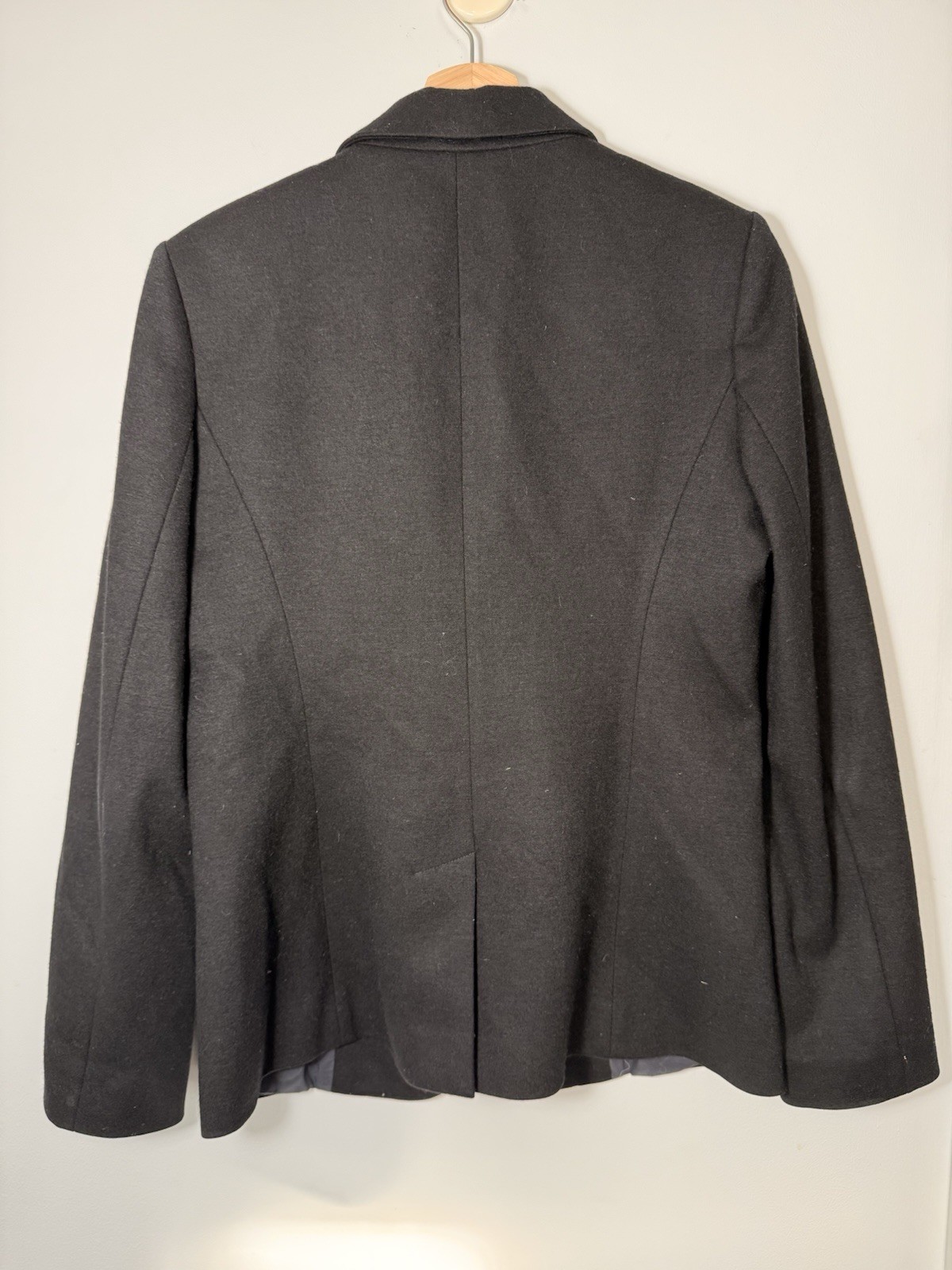 Judith & Charles Wool Tailored Black Single-Button Blazer size 10