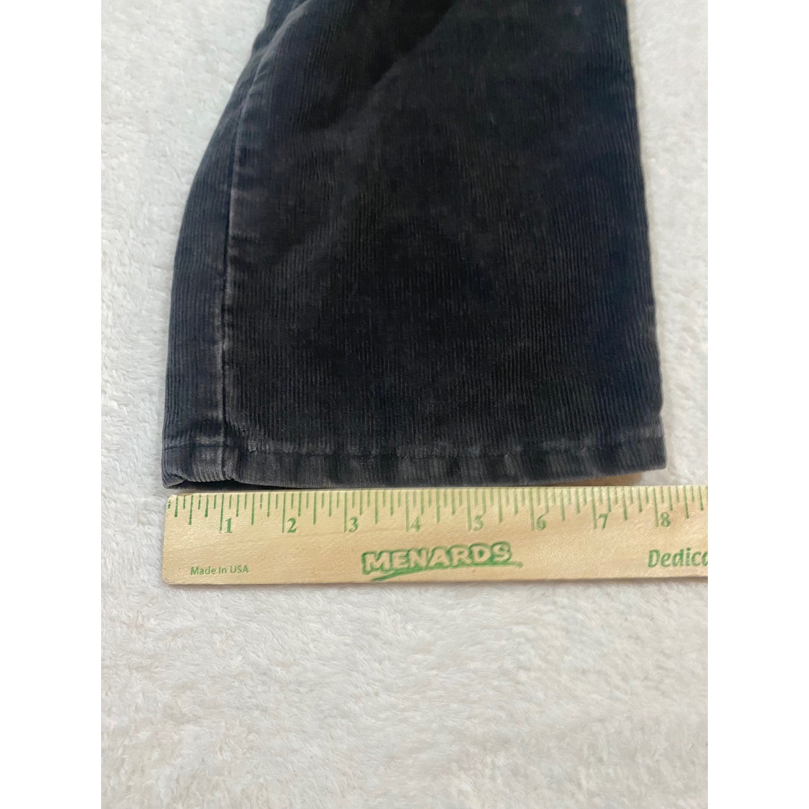 Levis 505 Regular Fit Corduroy Pants Mens 32×34 Charcoal Grey Faded Black