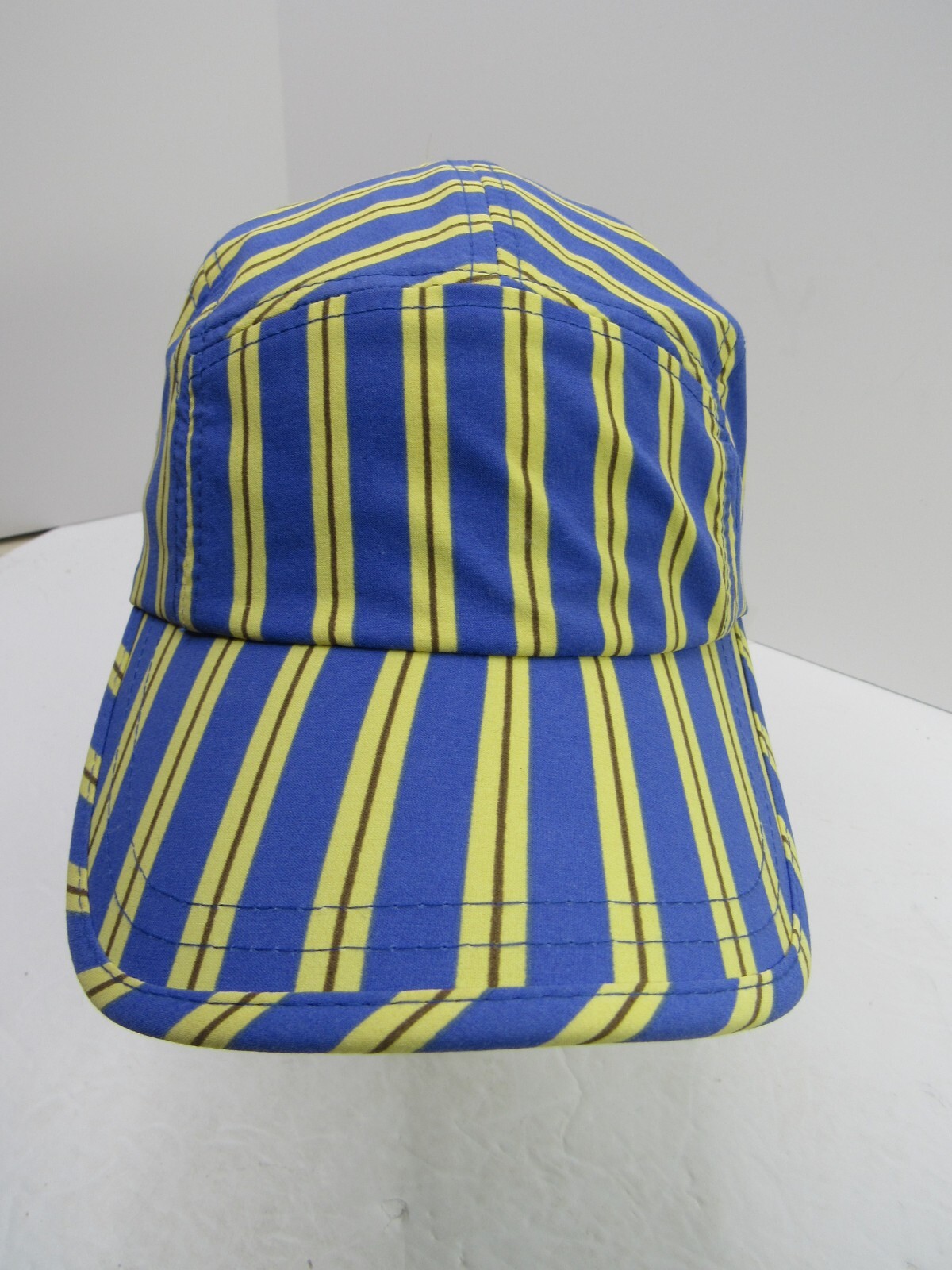 J.Crew 5-panel Cap Hat Strapback Polyester Stipes Striped New No Tags