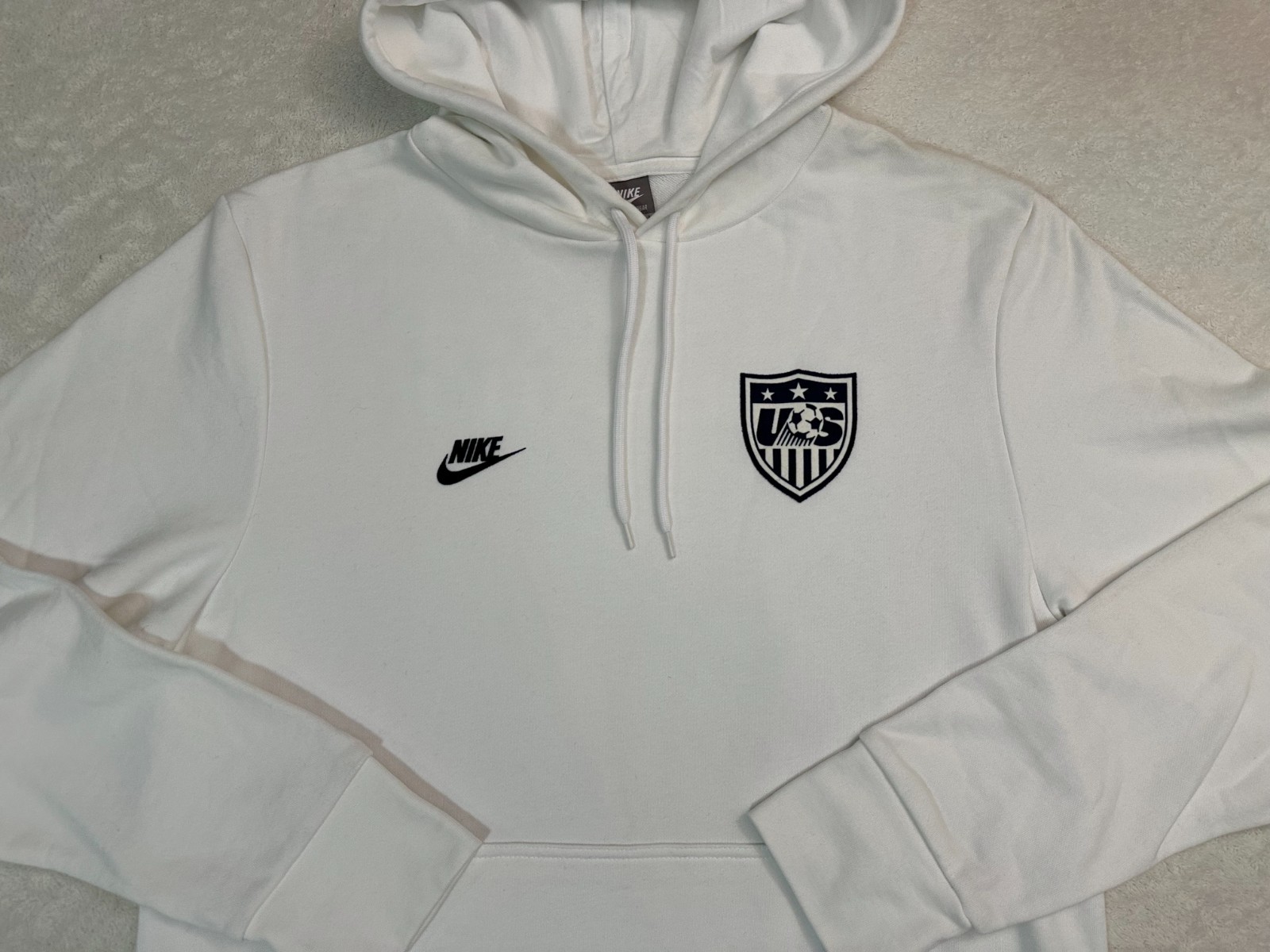 Vintage 2000s Y2K 2009 Nike USA Soccer Federation Team Sweatshirt Hoodie, M NEW