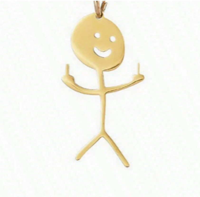 1 pc graffiti stainless steel keychain – fun pendant accessory for bags & keys