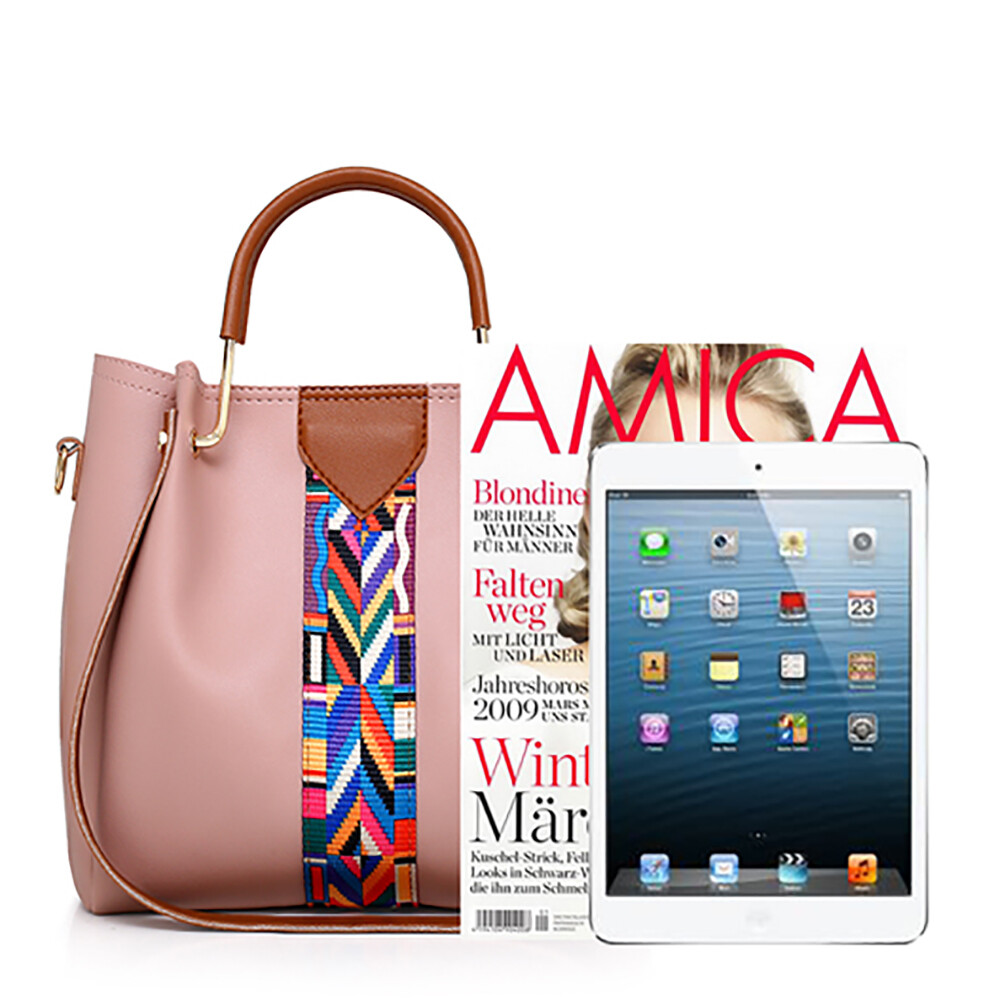 4Pcs/Set Women Lady Leather Handbags Messenger Shoulder Bags Tote Satchel Purse