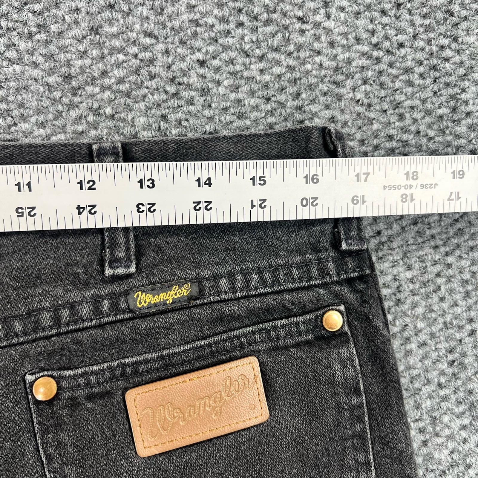 Vintage Wrangler Jeans Mens 34×34 Black Denim Cowboy Western 936WBK Made In USA