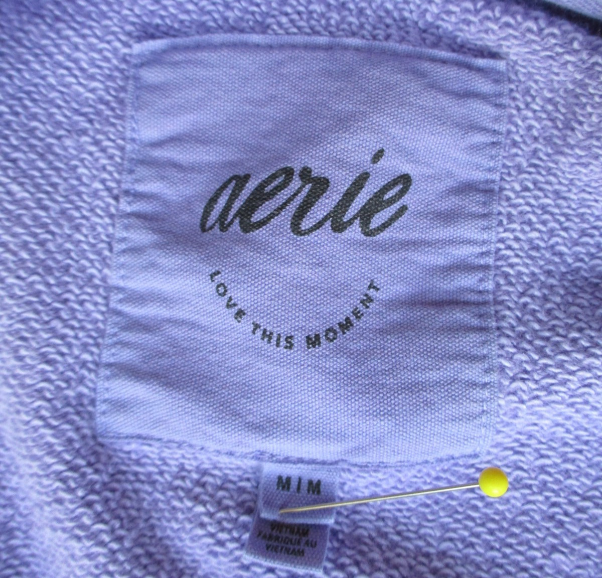 Aerie Size M The Chill Crew Sweatshirt Color Solar Violet