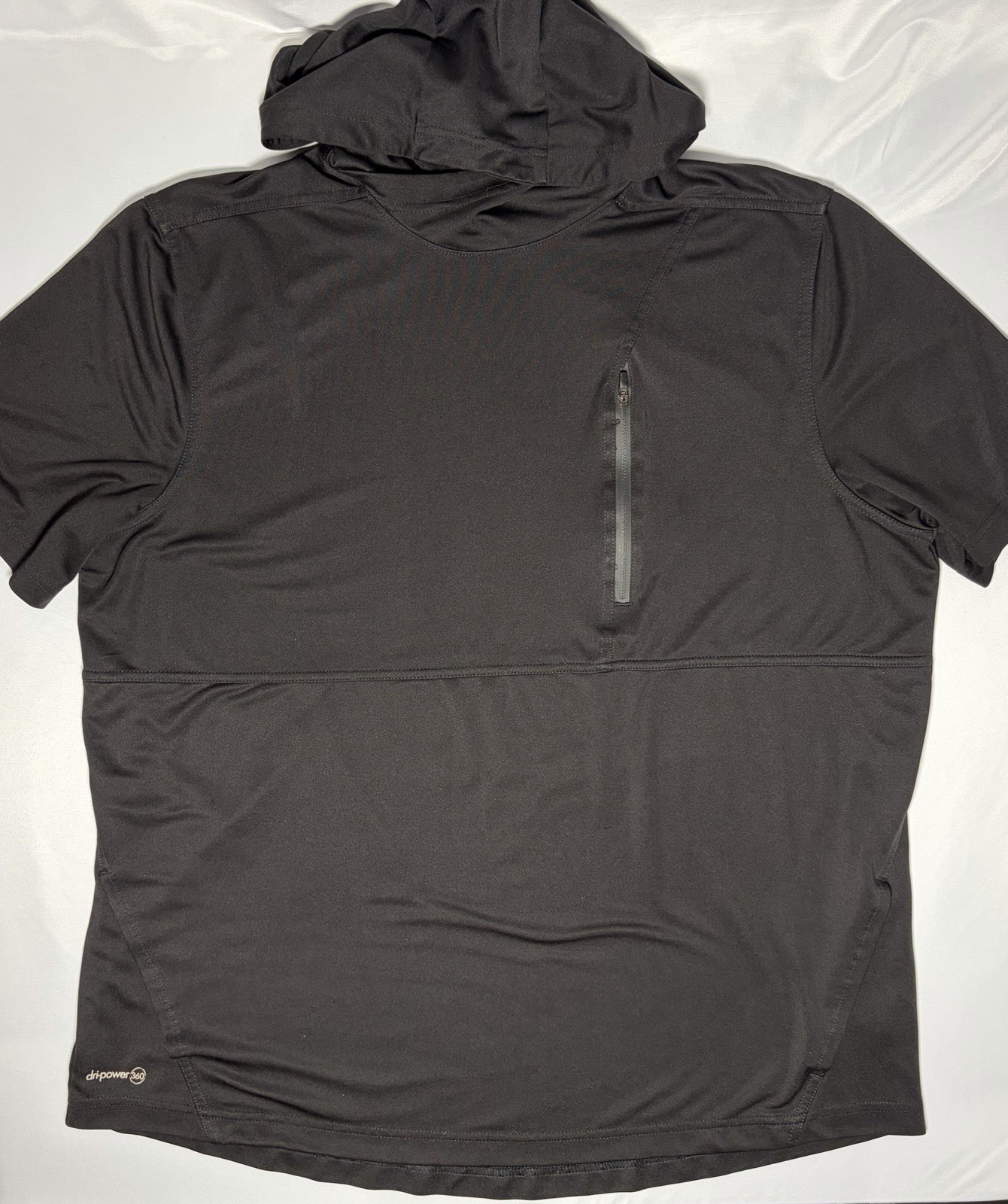 Russell Athletic Hyperflux Dri-Power 360 Hooded Short Sleeve Active Top Men’s XL