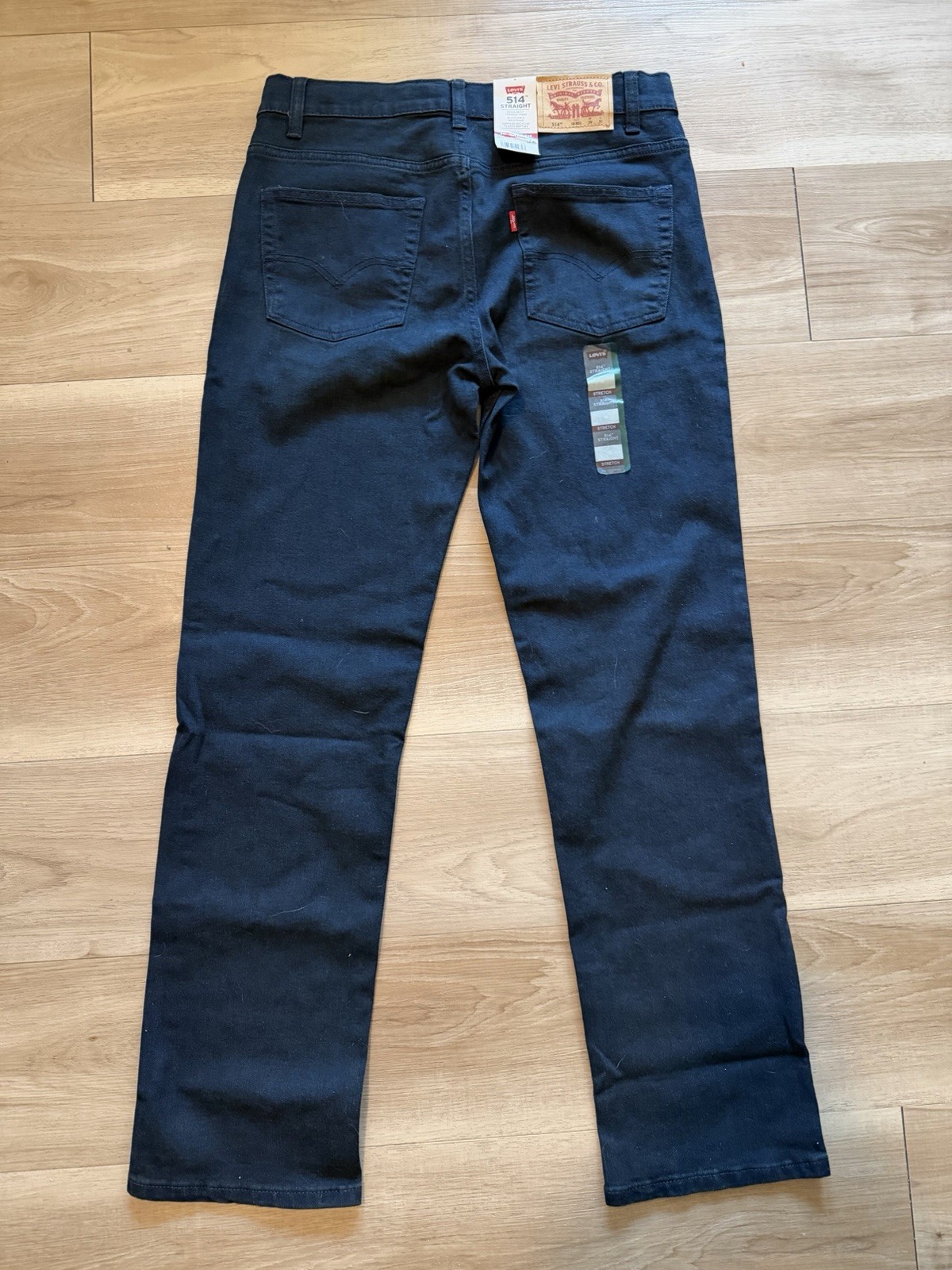 Levis 514 Boys Jeans Dark Blue Size 18 Regular 29×31 Slim Straight Leg