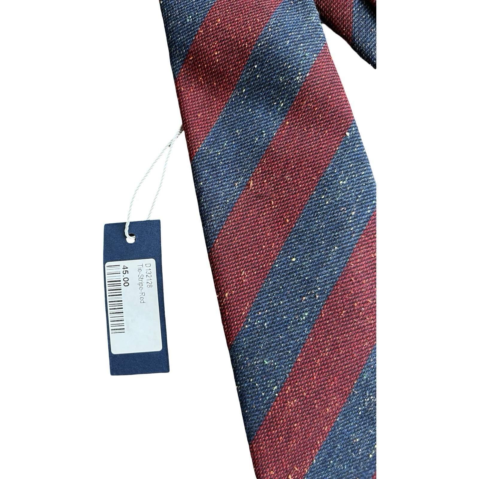 Suit Supply Tie Silk Wool Red Blue 59×3.25”
