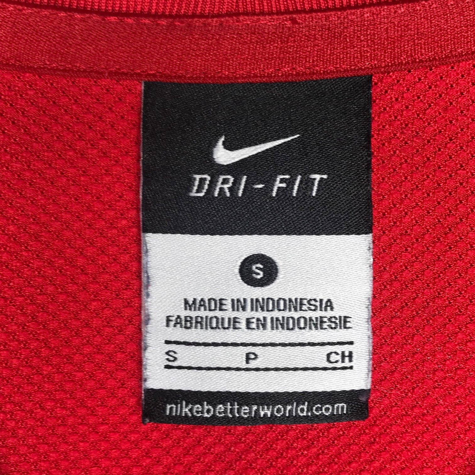 Nike Team Dri-Fit Shirt Mens S Red Elbow Pads Long Sleeve Soccer