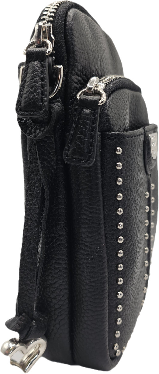 Brighton Zak Mini Utility Bag – H15513 – Black Leather