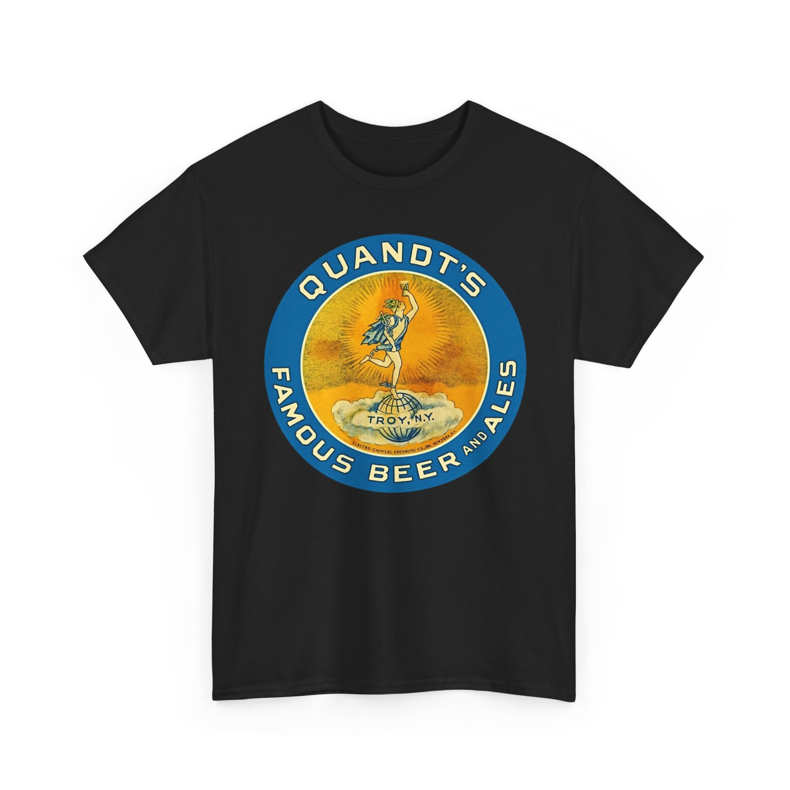 Quandt’s Famous Beer & Ale Troy New York Retro Breweriana T-Shirt