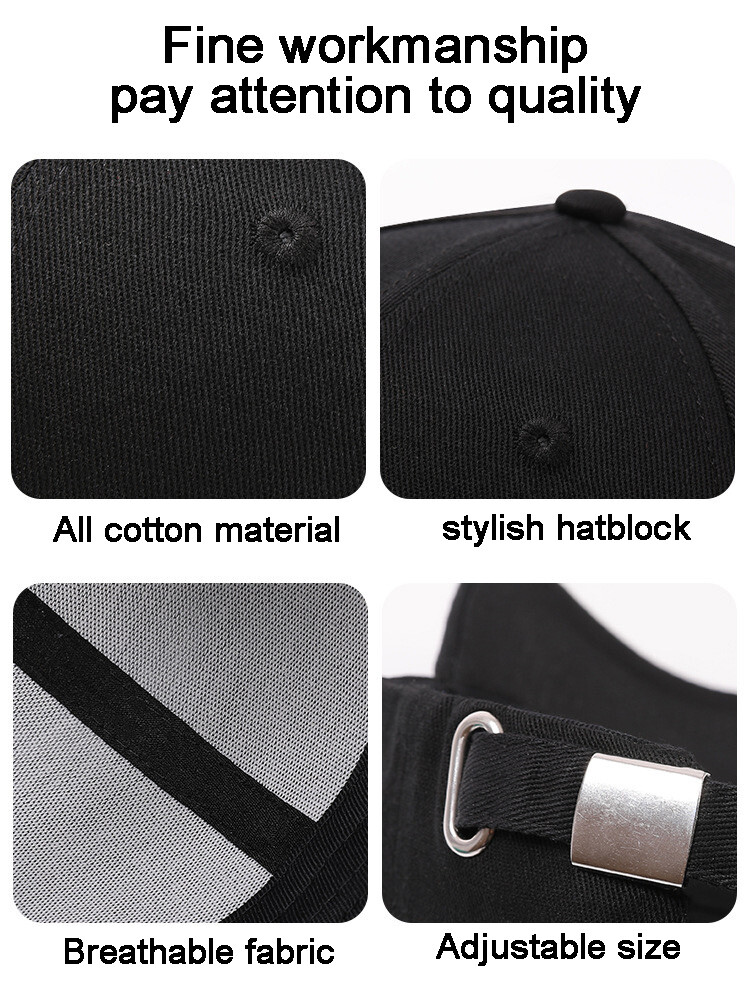 Cotton Baseball Cap Ball Dad Hat Adjustable Plain Solid Washed Men Washed