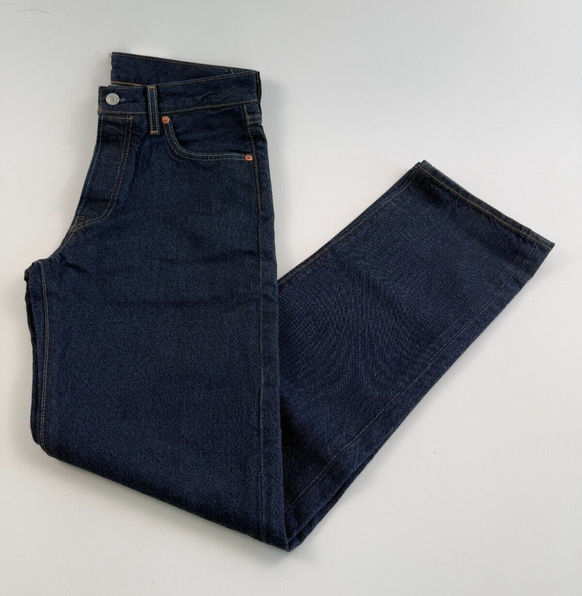 Levi’s Premium Men Circular 501 Original Fit Straight Leg Jeans x L32 Blue NWT
