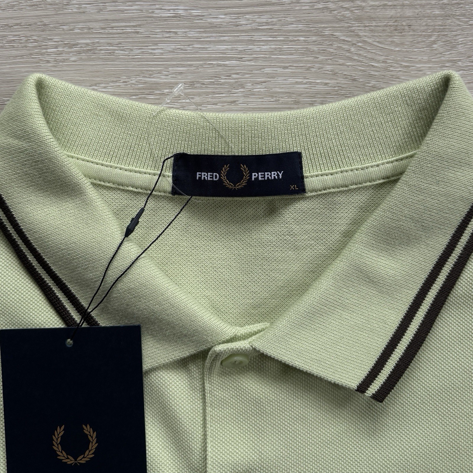 BNWT Fred Perry M3600 Short Sleeve Twin Tipped Polo Shirt Green Size Extra Large