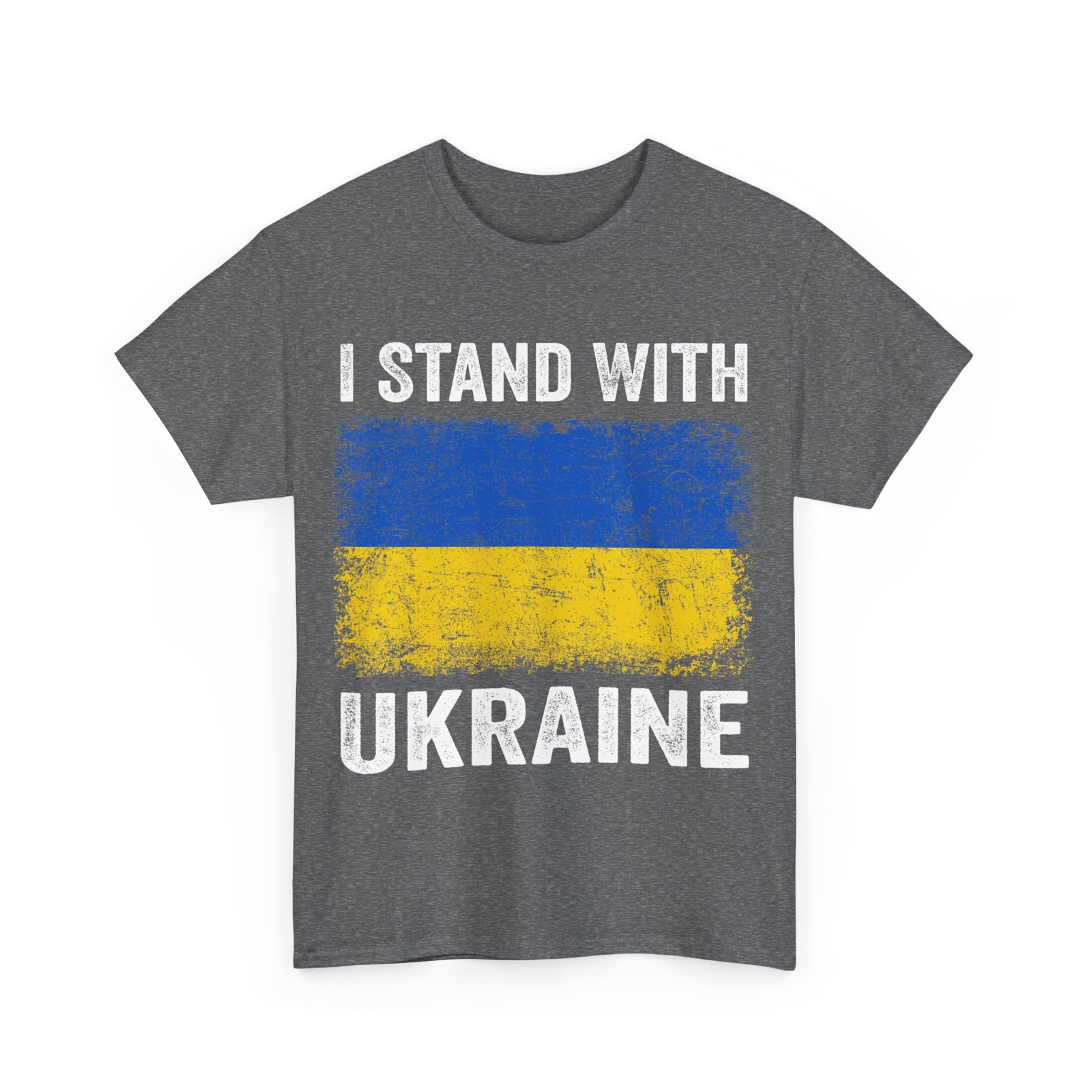 Support Ukraine I Stand With Ukraine Ukrainian Flag T-Shirt