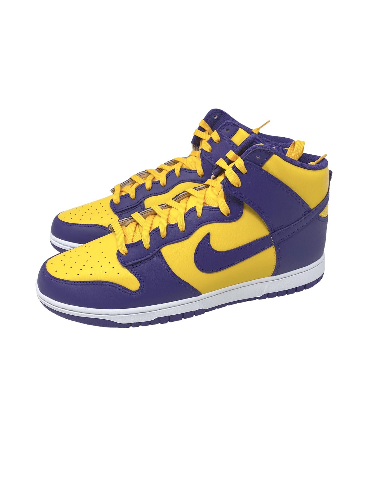 Nike Dunk High Retro Lakers DD1399500 Court Purple/University Gold/White Size 14