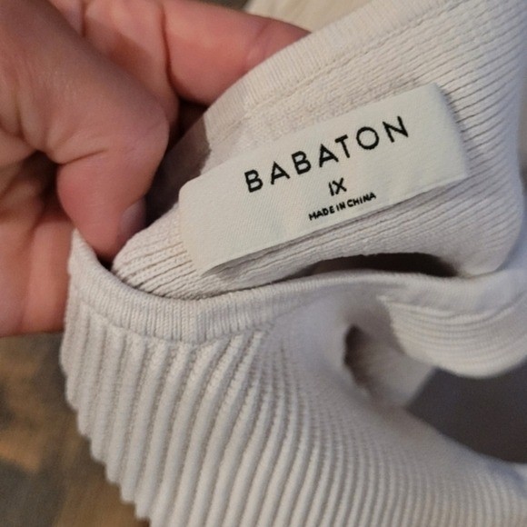 Babaton Sculpt Knit Ribbed Crop Top Size 1X