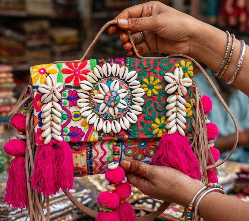banjara bag Embroidered Boho Women Shoulder Handbag Colorful Wedding purse gift
