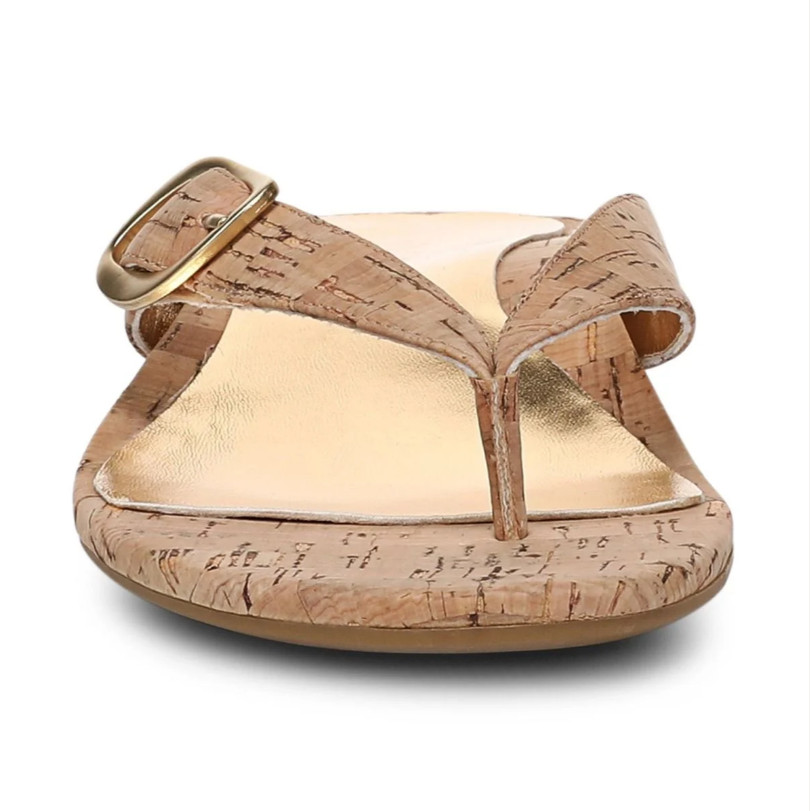VIONICS Grove Toe Post Sandal – Gold Cork NEW
