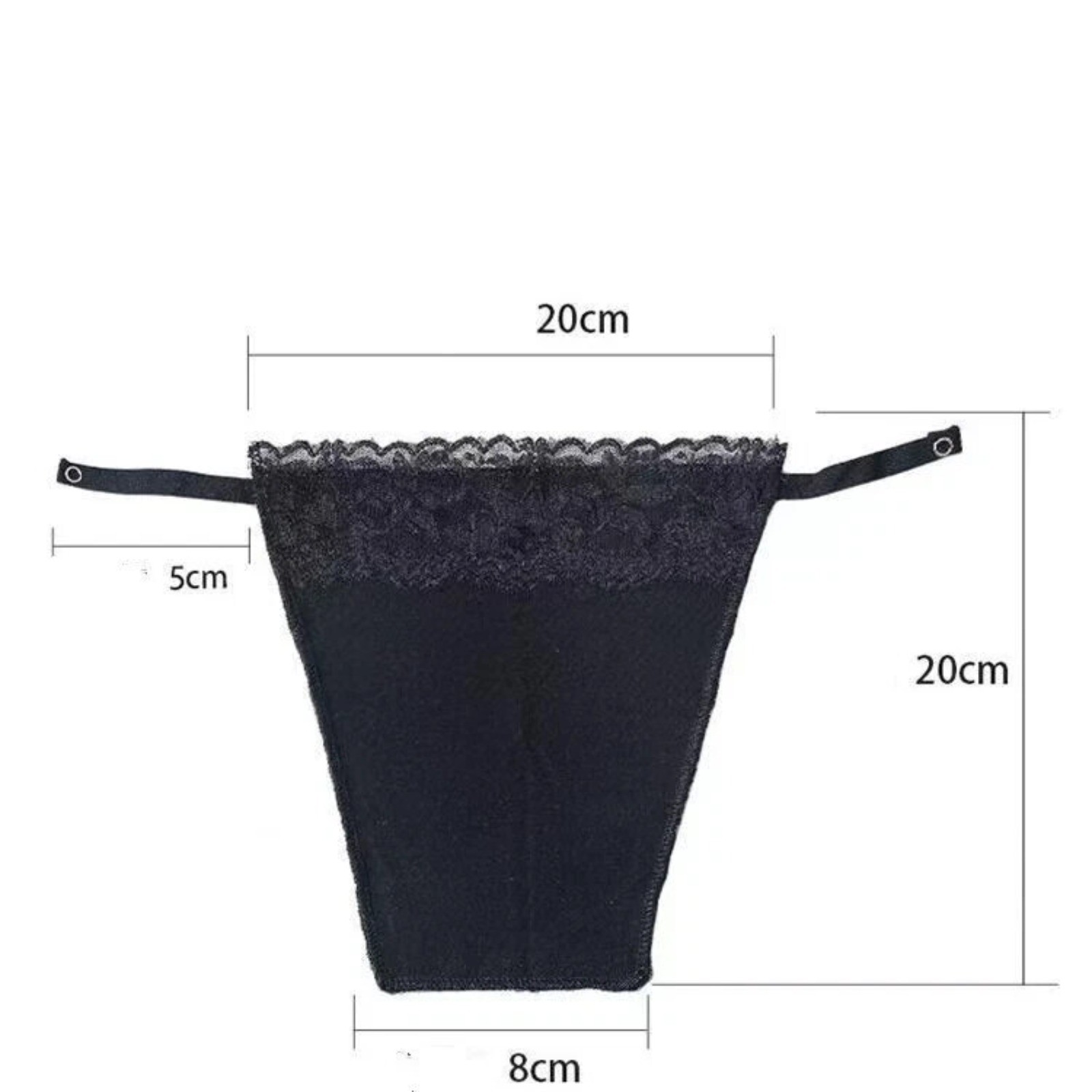 7 Pack Women Lace Cami Clip-on Mock Camisole Overlay Modesty Panel for Low-Cut