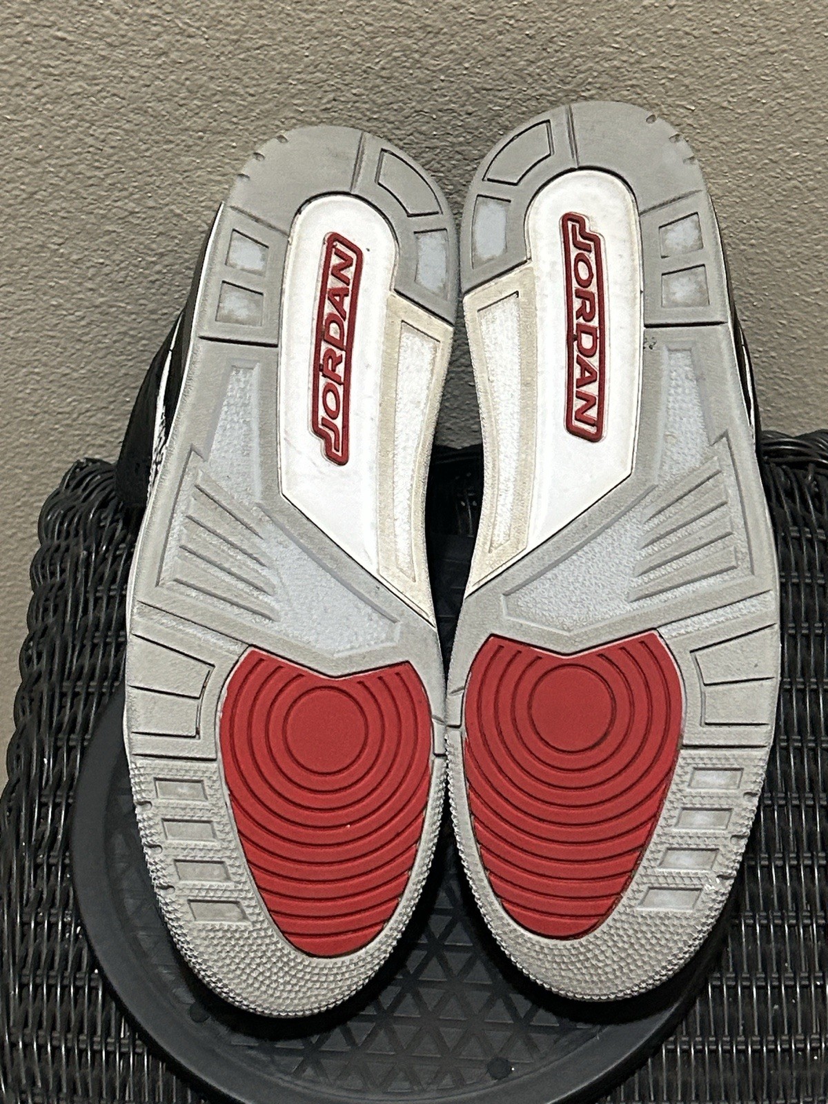 Size 12 Jordan Legacy 312 Black White ‘Black Cement’ AV3922-001