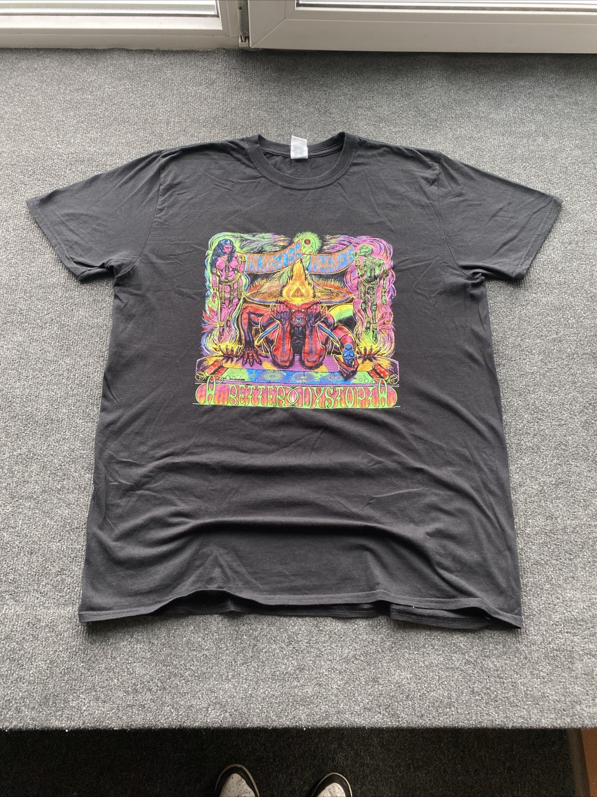 2021 Monster Magnet A Better Dystopia Band Tour Art Black Shirt Mens Xl Rare