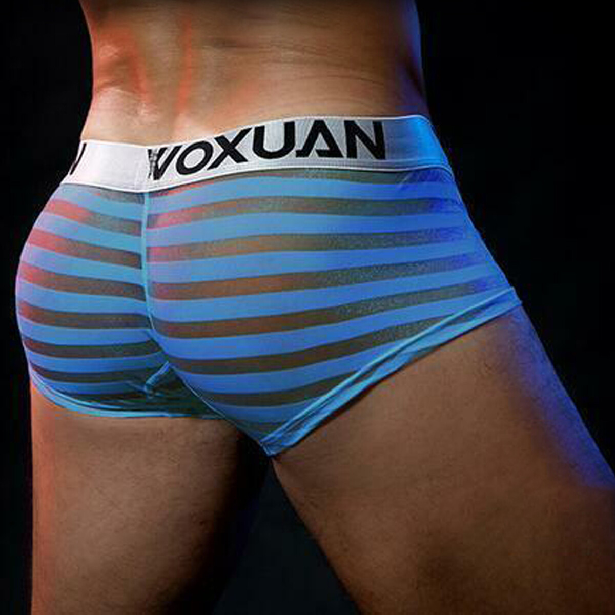 Men’s Sexy Underwear Transparent Underpants Boxers Mesh Shorts Pouch Briefs