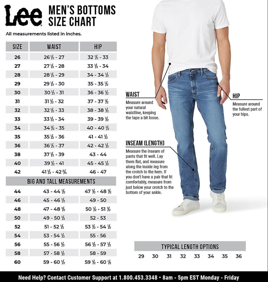 Lee Men’s Big & Tall Extreme Motion Straight Fit Tapered Leg Jeans