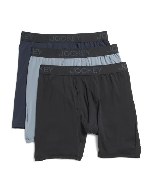 3 OR 4 PAIRS JOCKEY MEN STRETCH MICROFIBER BOXER BRIEFS MEDIUM LARGE XLARGE $34