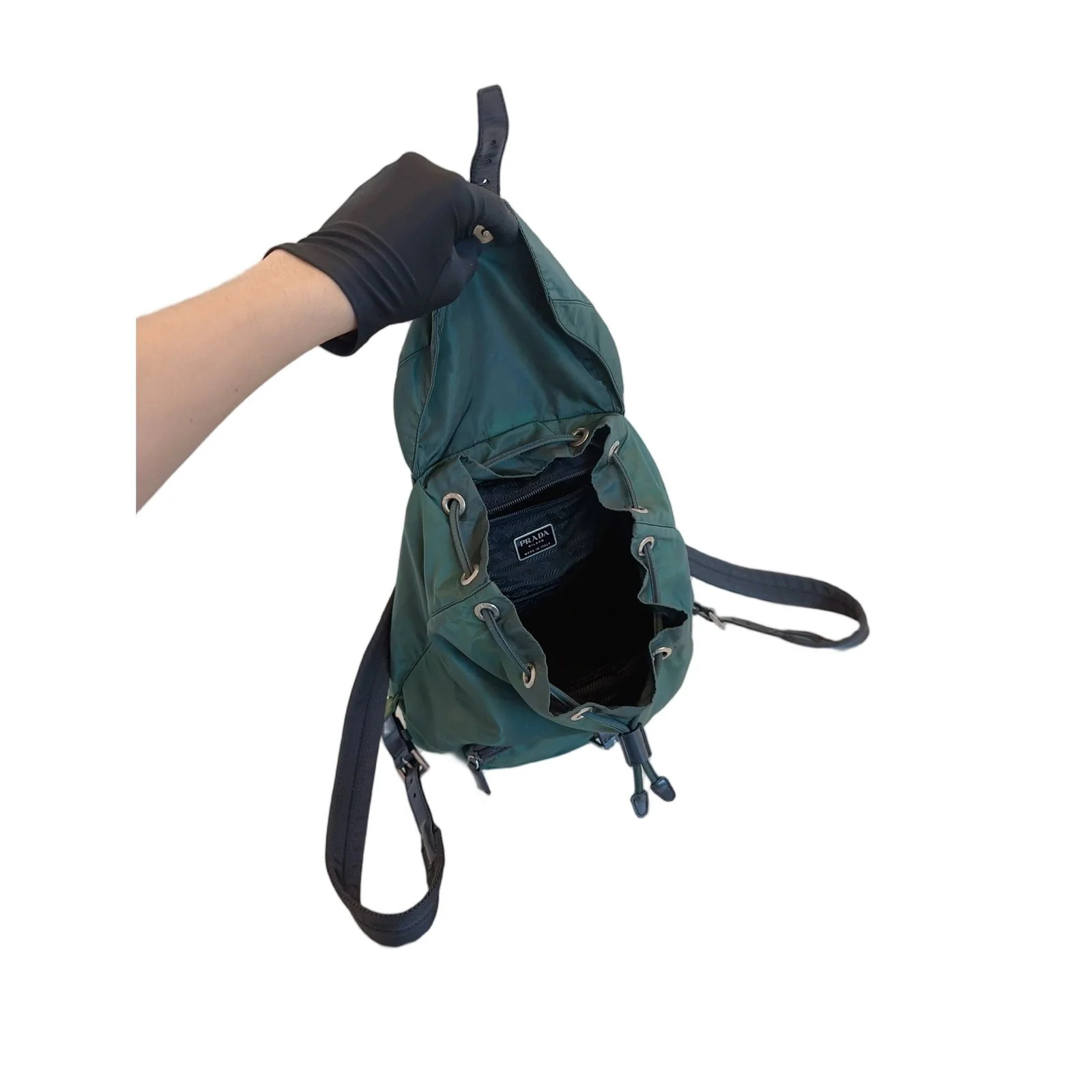 Prada Backpack Green Tessuto Nylon (pa061226g4r)