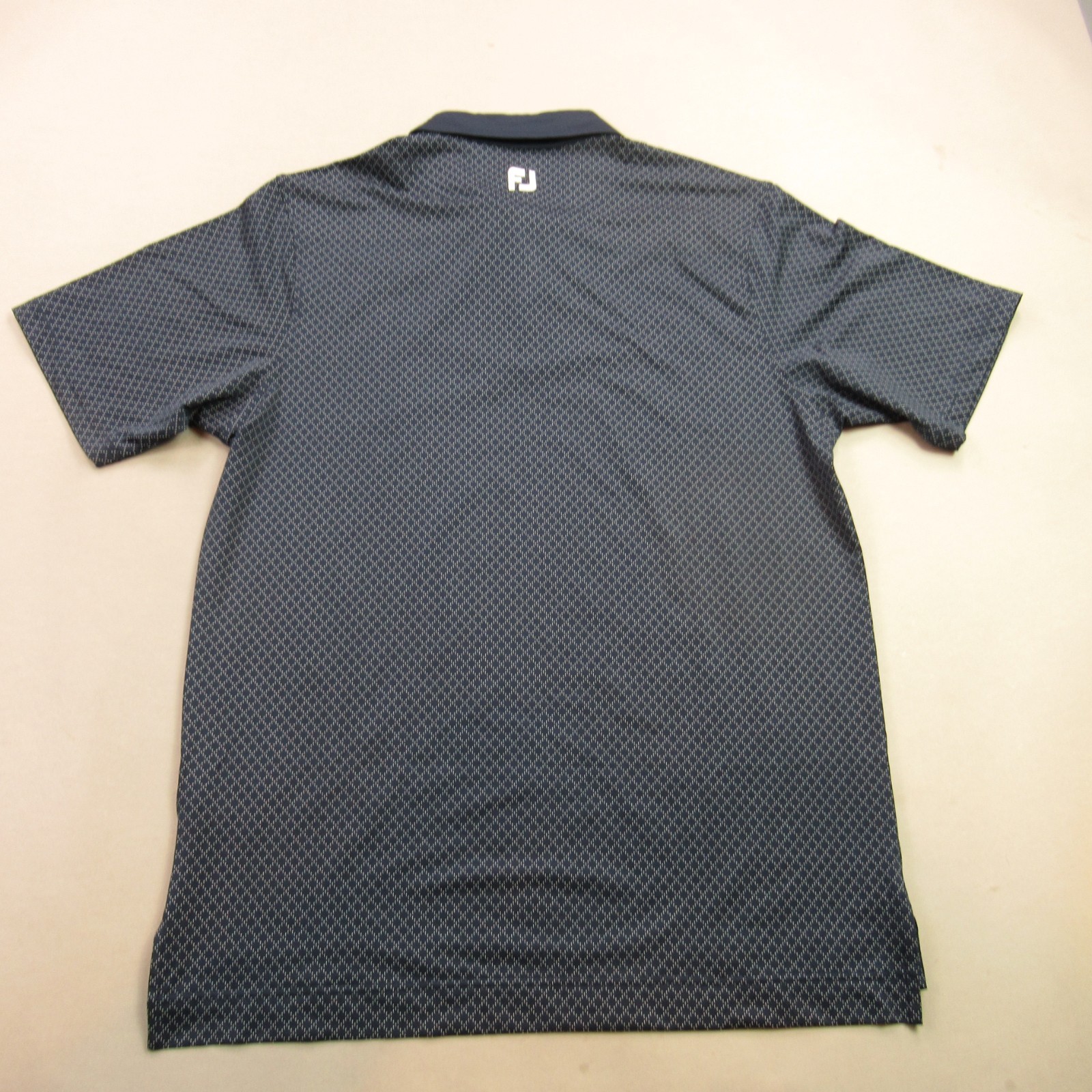 eFootjoy Shirt Mens MediuShort Sleeve Golf Polo Casual Lightweight Blue