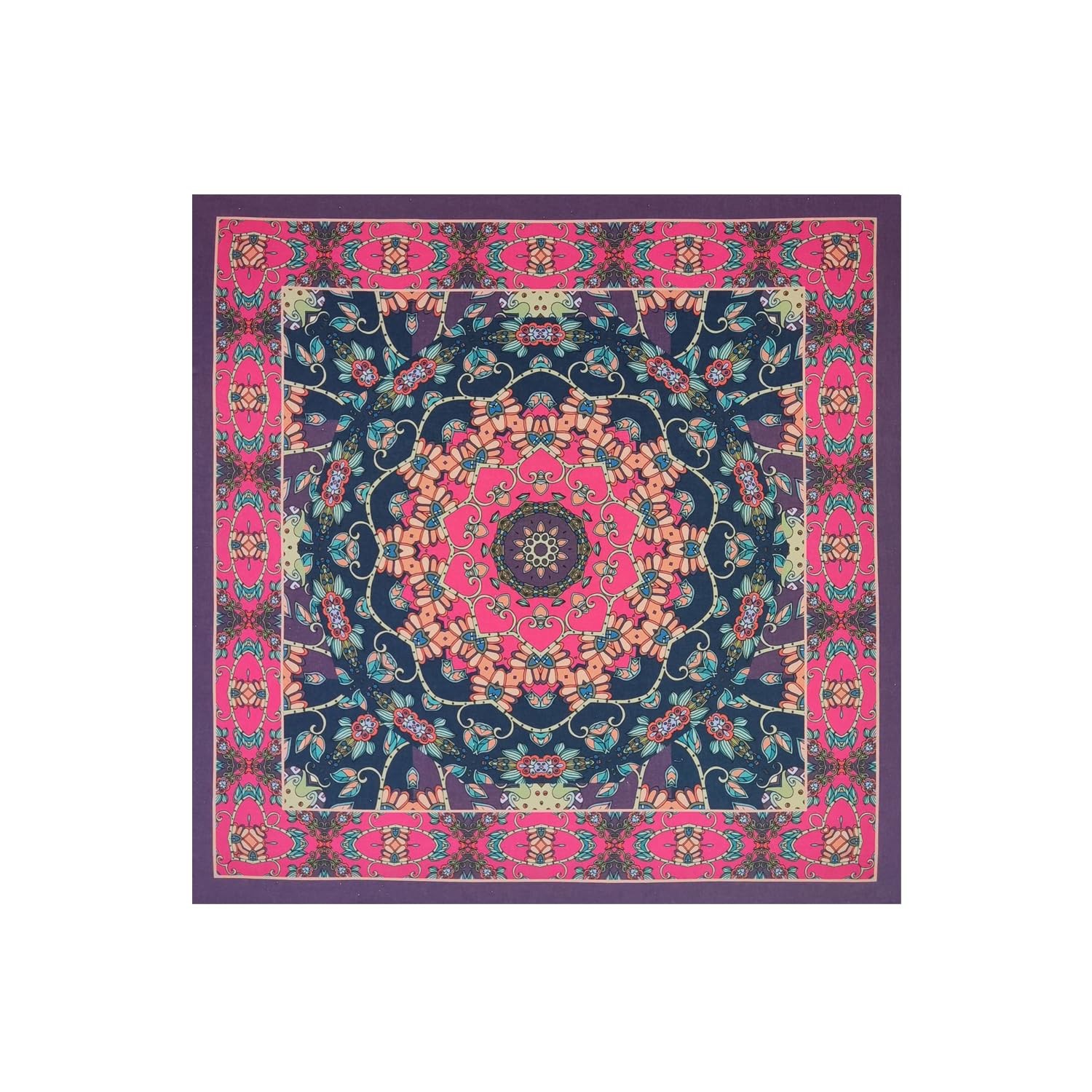 Bycc Bynn 4Pack 100% Cotton Bandana Set, Vintage Graphic Print, 22×22 inches …