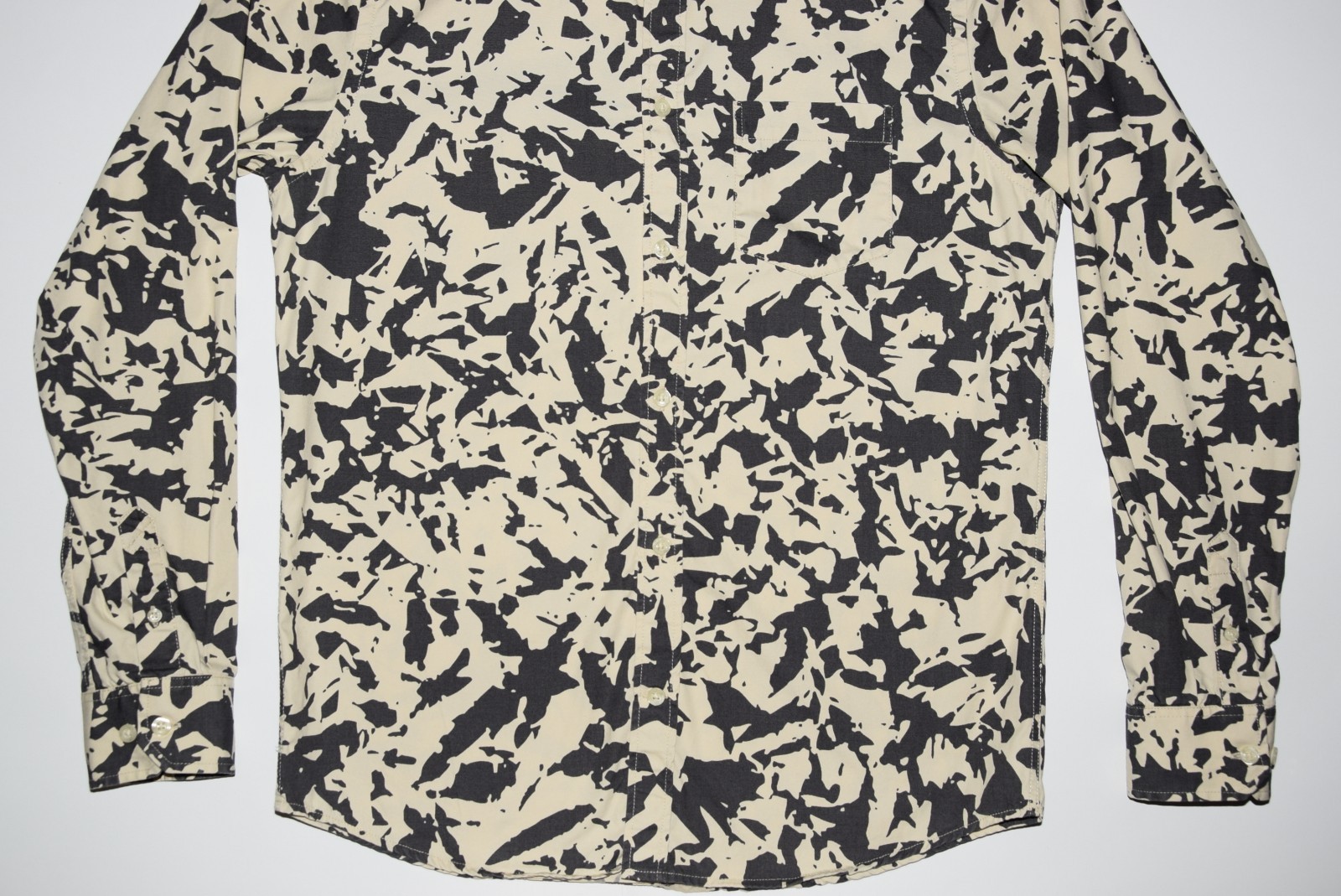NORSE PROJECTS ANTON BROKEN LEAF LONG SLEEVE SHIRT SIZE M / Slim P2P 21″ MINT
