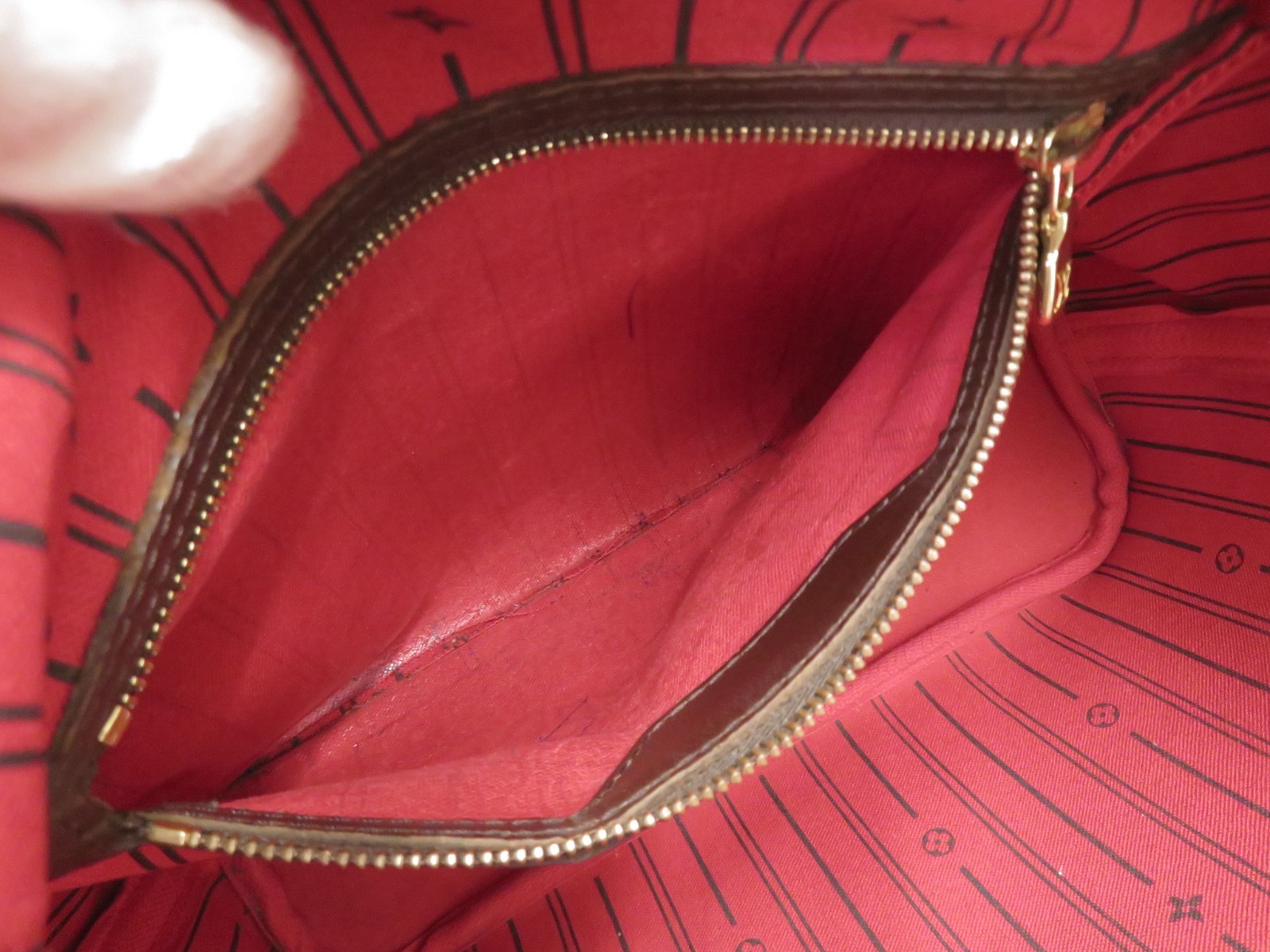 Authentic Louis Vuitton Damier Ebene Neverfull PM Tote Bag Handbag F#51490
