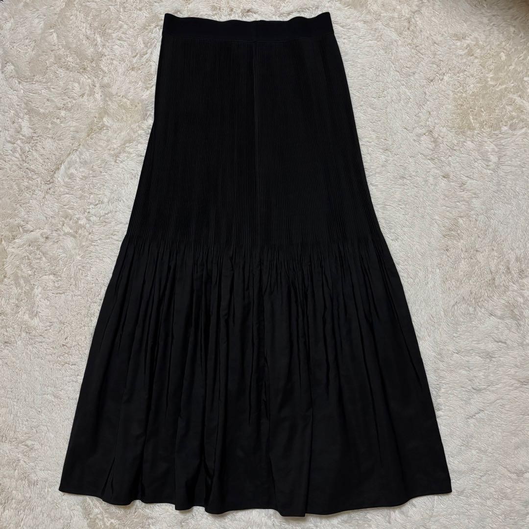 KALLMEYER Pleated Long Skirt Black Size S L’Appartement