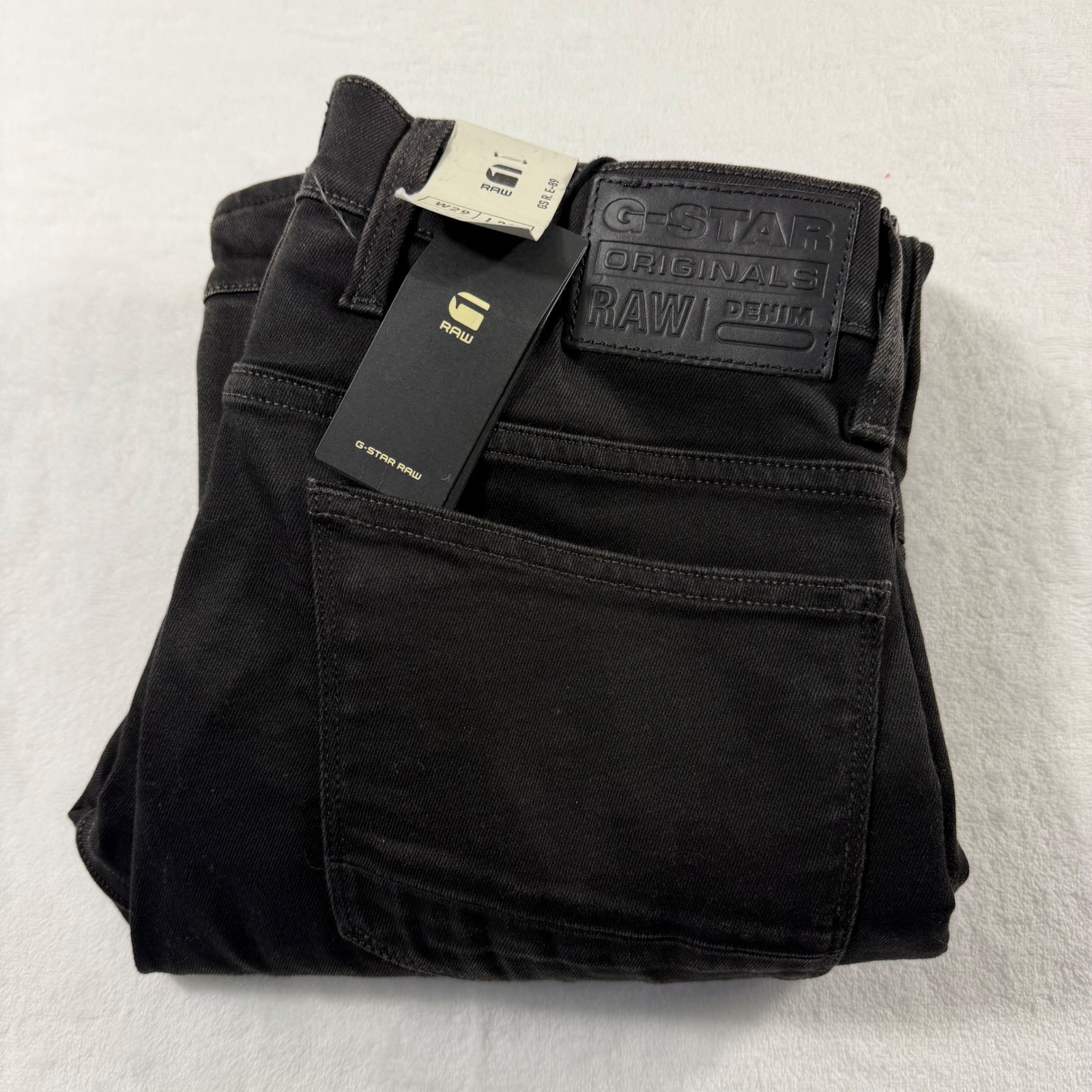 G-Star Raw Airblaze 3D Skinny Jeans Men 29×30 Black Loomer Superstretch NWT $260