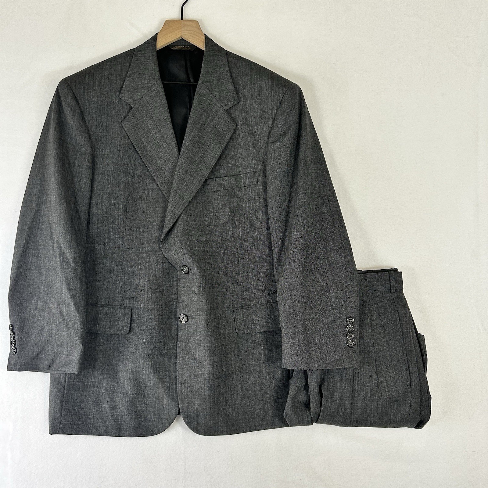Corporate Image Tom James Gray Suit Mens 42 Blazer Pants 33×29