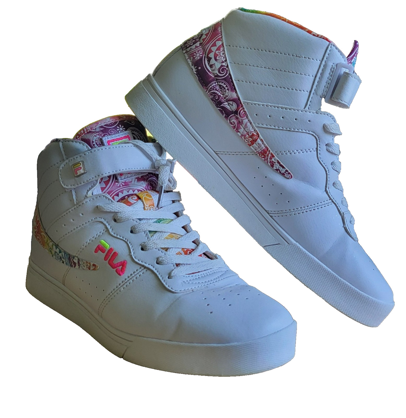 FILA high top sneakers 5FM0167-169 Size 10 Bandana Pattern