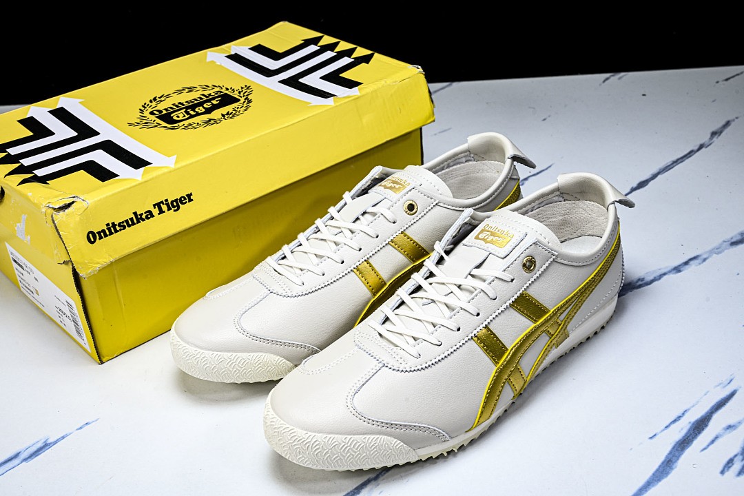 Onits*ka Tiger Mexico 66 SD Cream Pure Gold 1183A872-122 Unisex Size 4-11