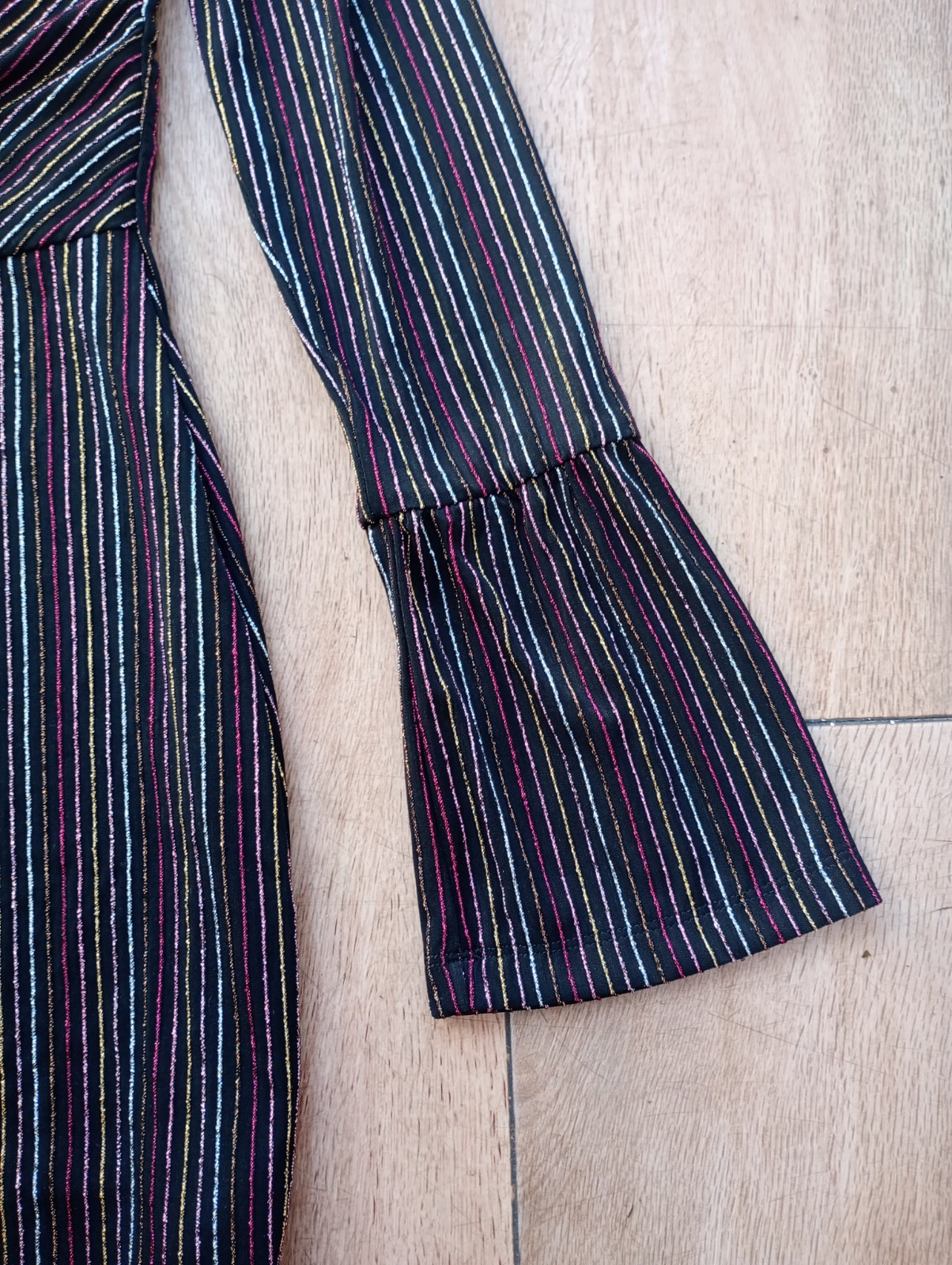 NEW&TAGS FRENCH CONNECTION dress SIZE S 8 10 metallic multicolour stripe RRP £95