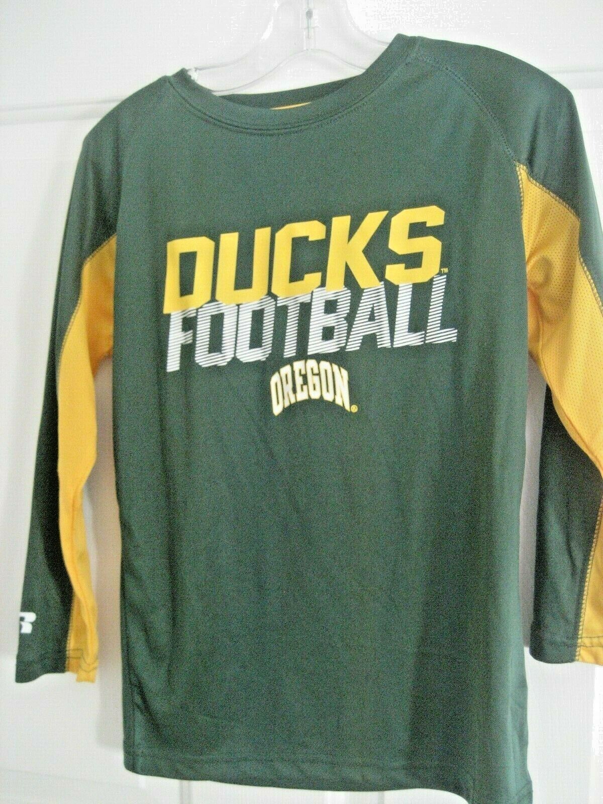 Youth S 6-7 Green RUSSELL Performance U of O DUCKS Team TEE T SHIRT Football Boy