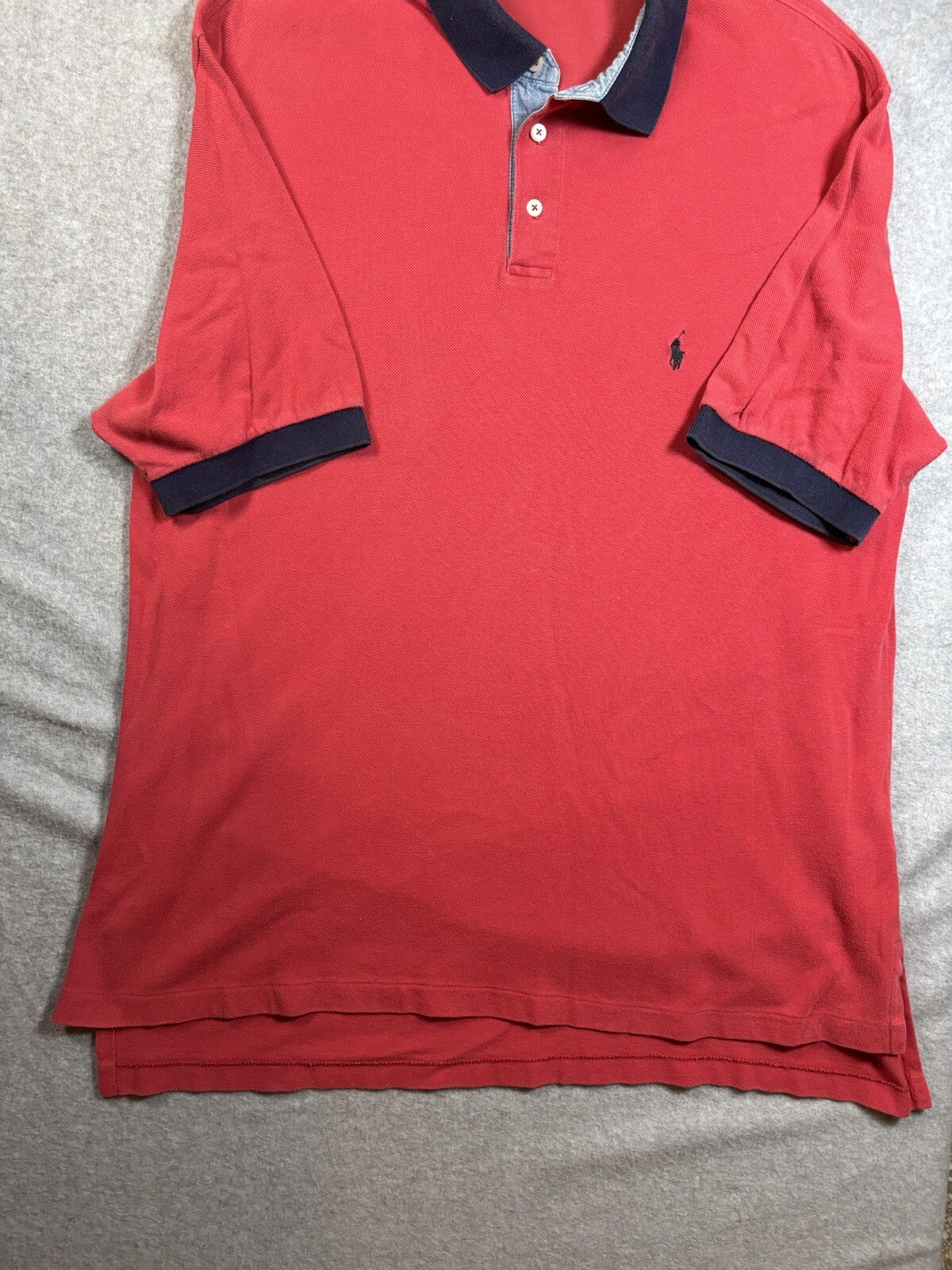 Polo by Ralph Lauren Golf Polo Shirt Men’s Large Red With Black Banding