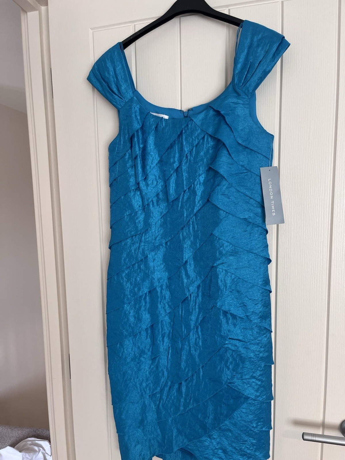 LAST CHANCE LONDON TIMES Blue Dress Size 8 Excellent Condition With Tags