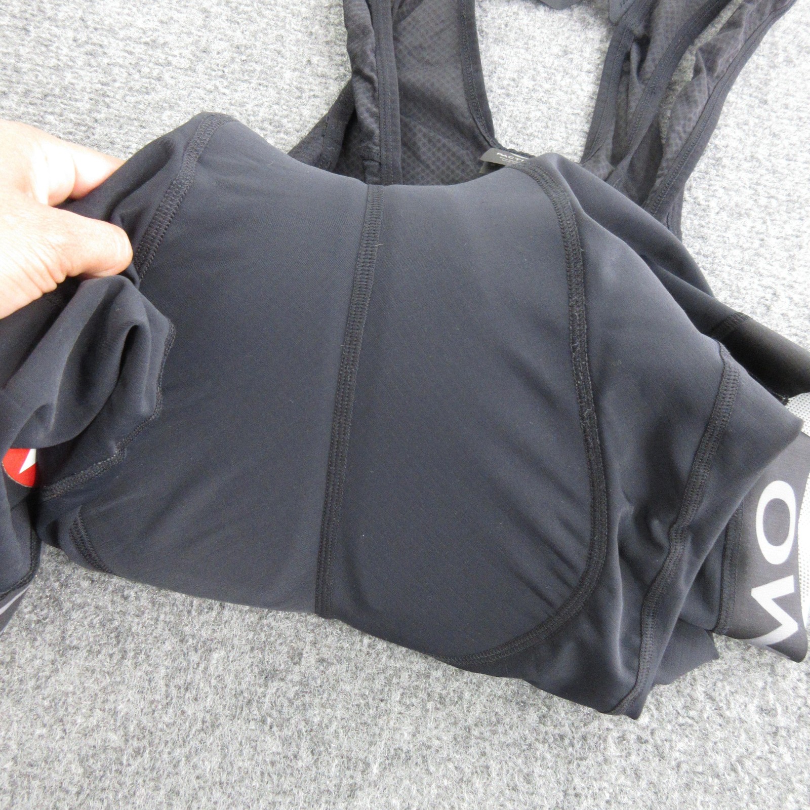 Pactimo Bib Shorts Mens Large Black Cycling Mesh Padded 10 Inseam Biker Road