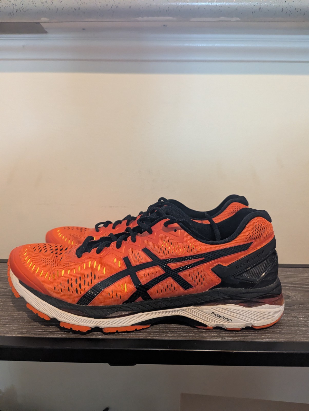 ASICS Gel Kayano 23 Lite Show ‘Flame Orange’ Size 11 1/5 Men’s Running Shoes